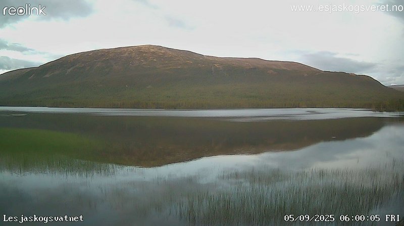 time-lapse frame, Lesjaskogsvatnet webcam