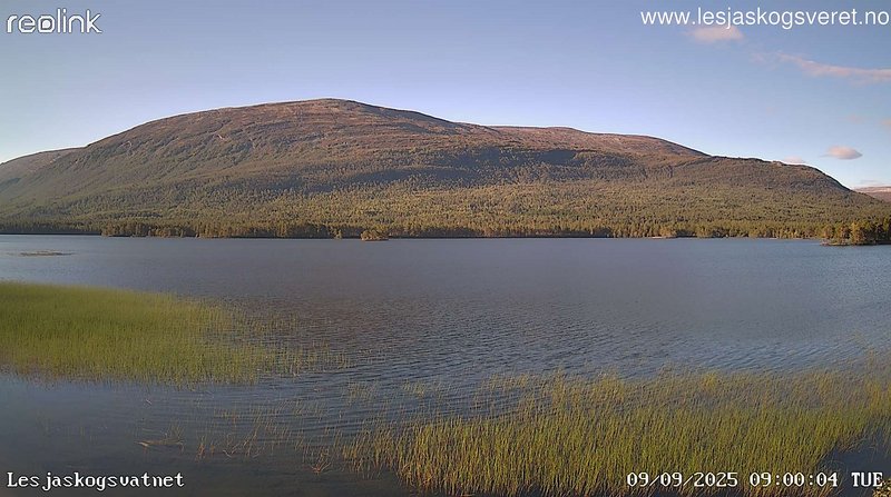 time-lapse frame, Lesjaskogsvatnet webcam