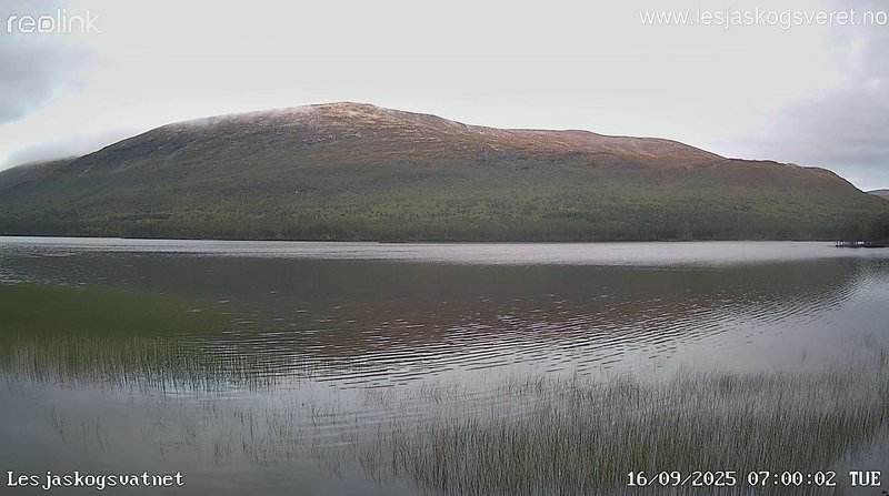 time-lapse frame, Lesjaskogsvatnet webcam