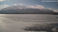 view from Lesjaskogsvatnet on 2026-04-13