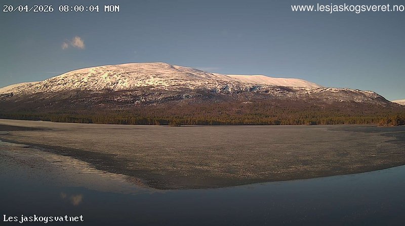 time-lapse frame, Lesjaskogsvatnet webcam