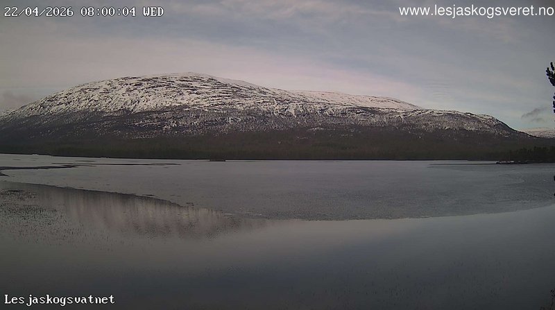 time-lapse frame, Lesjaskogsvatnet webcam