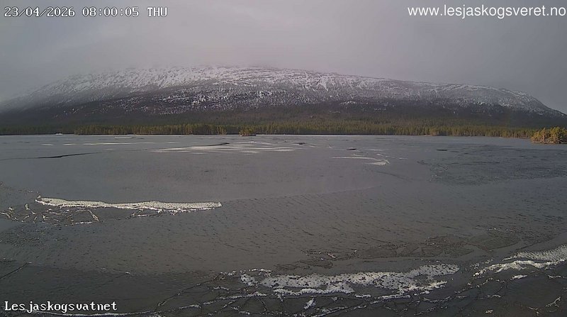 time-lapse frame, Lesjaskogsvatnet webcam