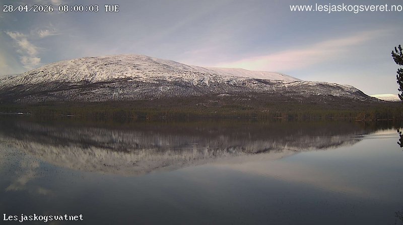 time-lapse frame, Lesjaskogsvatnet webcam