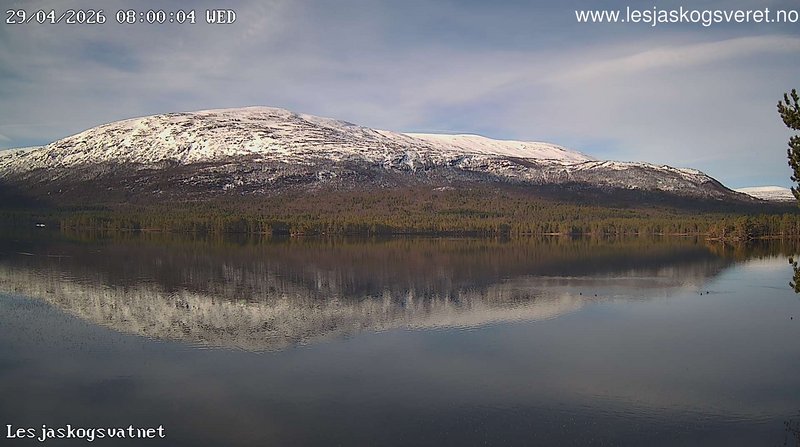 time-lapse frame, Lesjaskogsvatnet webcam