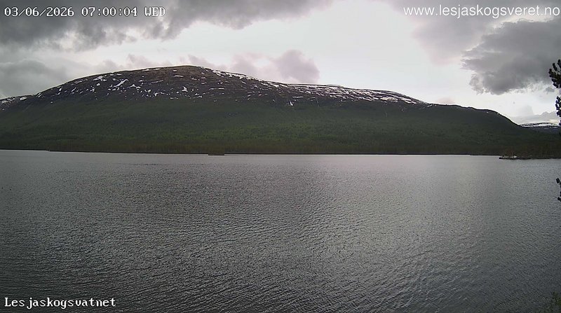 time-lapse frame, Lesjaskogsvatnet webcam