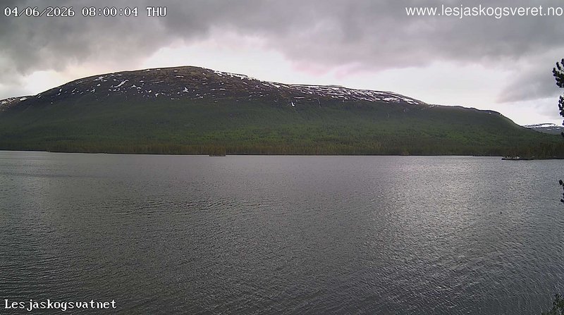 time-lapse frame, Lesjaskogsvatnet webcam