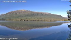 view from Lesjaskogsvatnet on 2026-06-17