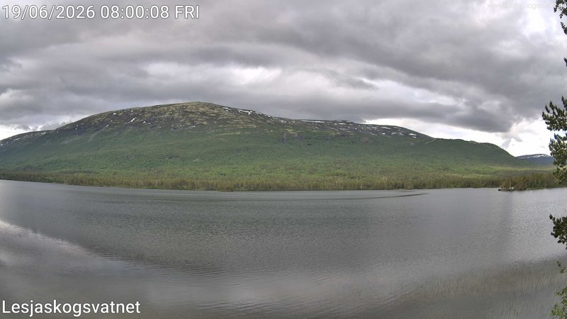 time-lapse frame, Lesjaskogsvatnet webcam