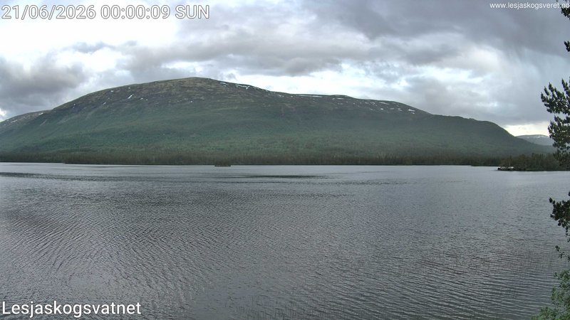 time-lapse frame, Lesjaskogsvatnet webcam