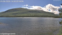 view from Lesjaskogsvatnet on 2026-06-29