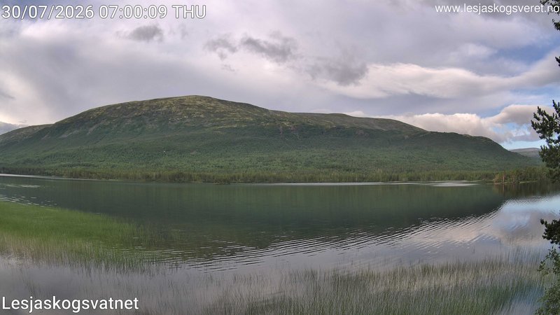 time-lapse frame, Lesjaskogsvatnet webcam