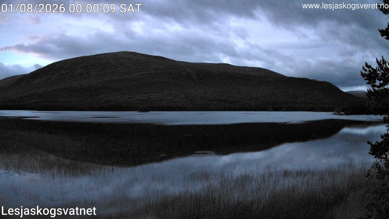 time-lapse frame, Lesjaskogsvatnet webcam