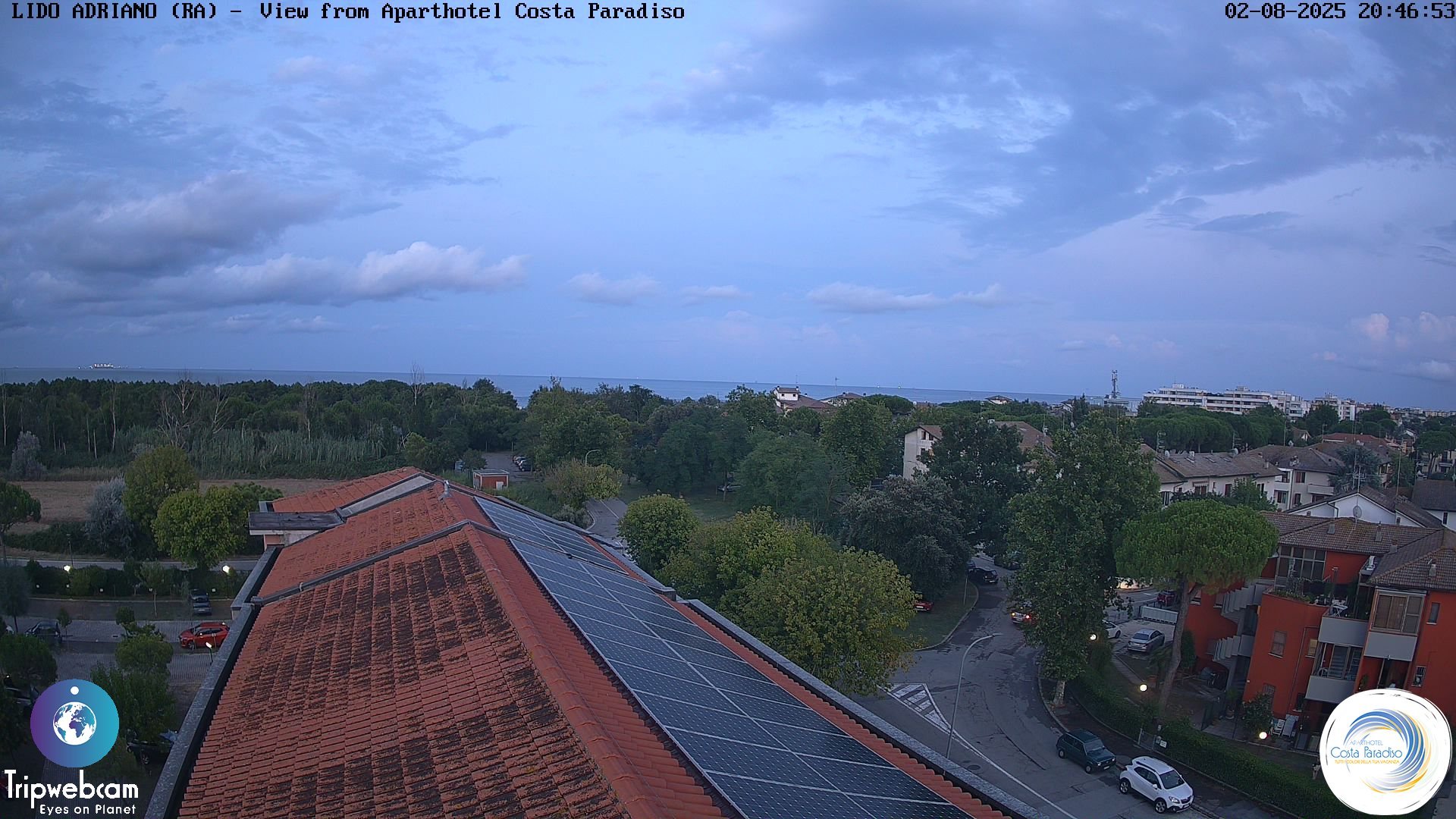 time-lapse frame, Lido Adriano - Aparthotel Costa Paradiso webcam
