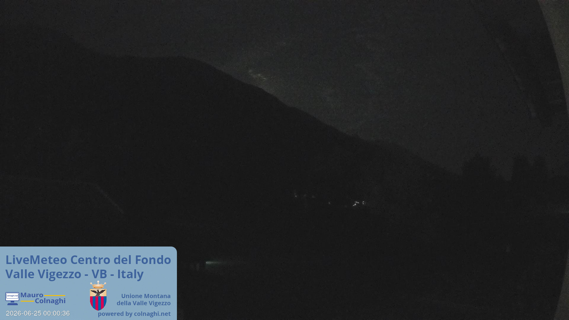 time-lapse frame, Unione Montana Valle Vigezzo webcam