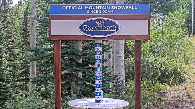 view from Steamboat Mid-Mountain Snow Stake on 2026-08-22