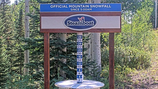 view from Steamboat Mid-Mountain Snow Stake on 2026-08-25