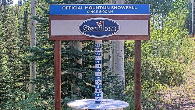 view from Steamboat Mid-Mountain Snow Stake on 2026-08-26
