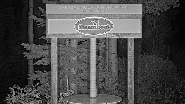 time-lapse frame, Steamboat Mid-Mountain Snow Stake webcam