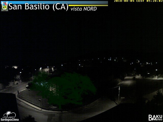 time-lapse frame, San Basilio webcam