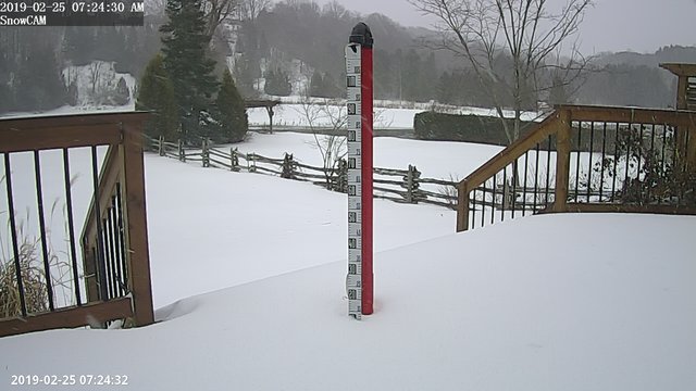 time-lapse frame, Snow 2019 webcam