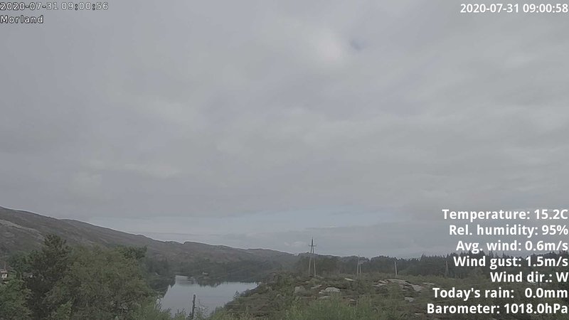 time-lapse frame, Sotra webcam