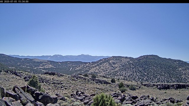 time-lapse frame, Slide Mtn Fire 2020-07-05 webcam