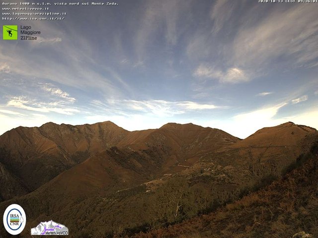time-lapse frame, Monte Zeda webcam