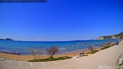 view from Arillas Corfu Live Webcam on 2024-03-15