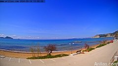 view from Arillas Corfu Live Webcam on 2024-03-18