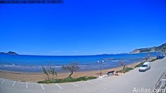 view from Arillas Corfu Live Webcam on 2024-04-05