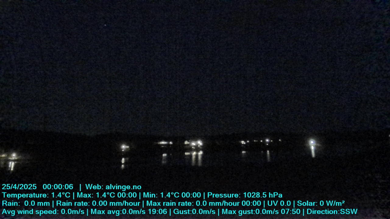time-lapse frame, Aune webcam