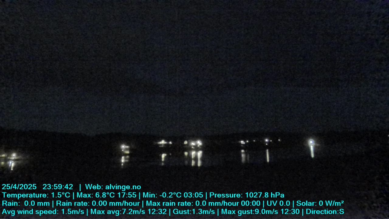time-lapse frame, Aune webcam