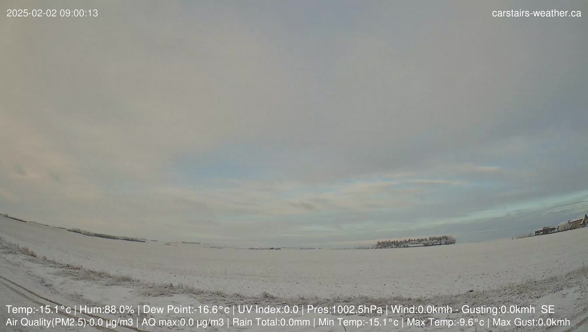 time-lapse frame, Carstairs Sky Cam webcam