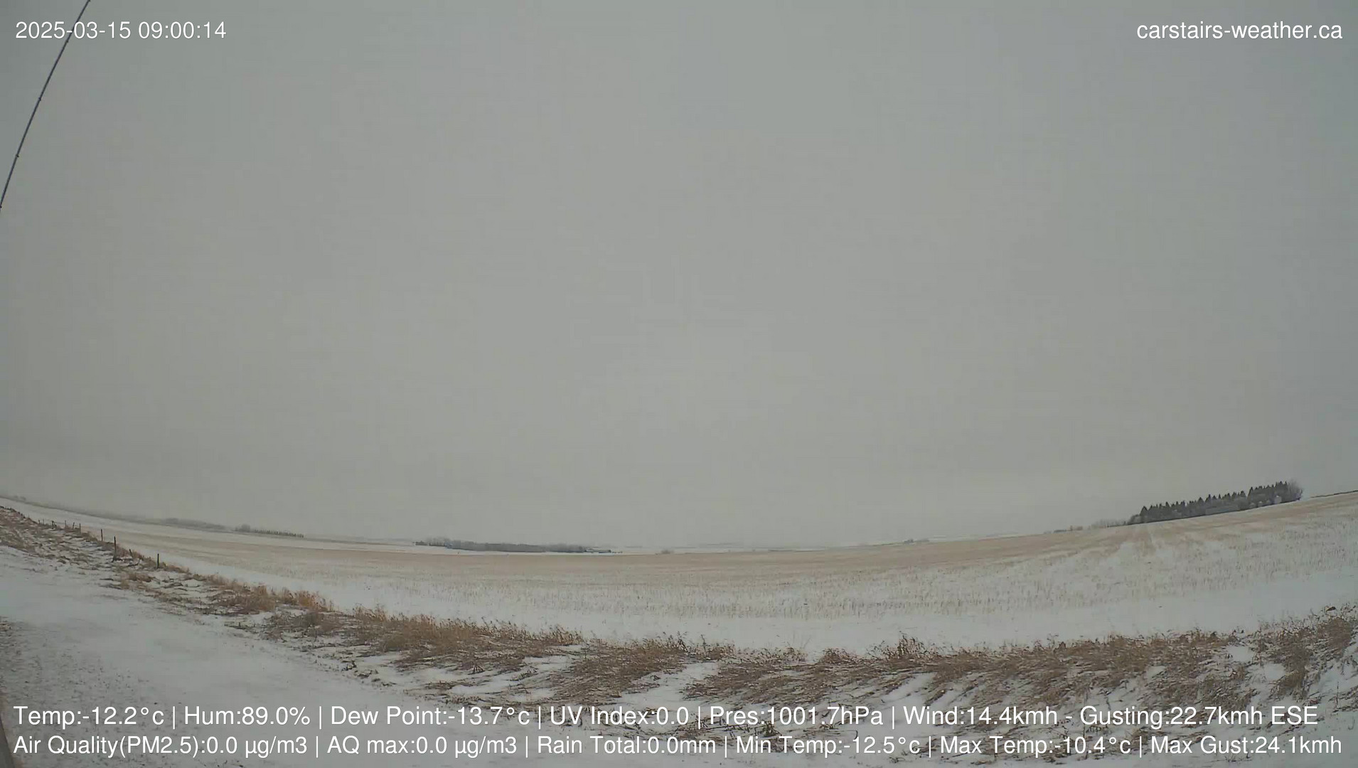 time-lapse frame, Carstairs Sky Cam webcam