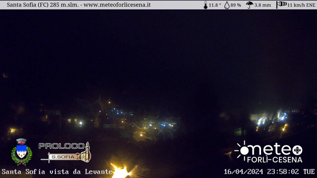 time-lapse frame, Santa Sofia webcam