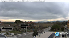 view from Savignano sul Rubicone on 2025-01-15