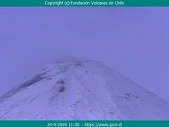 view from Villarrica Volcano on 2024-04-24