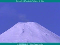 view from Villarrica Volcano on 2024-05-18