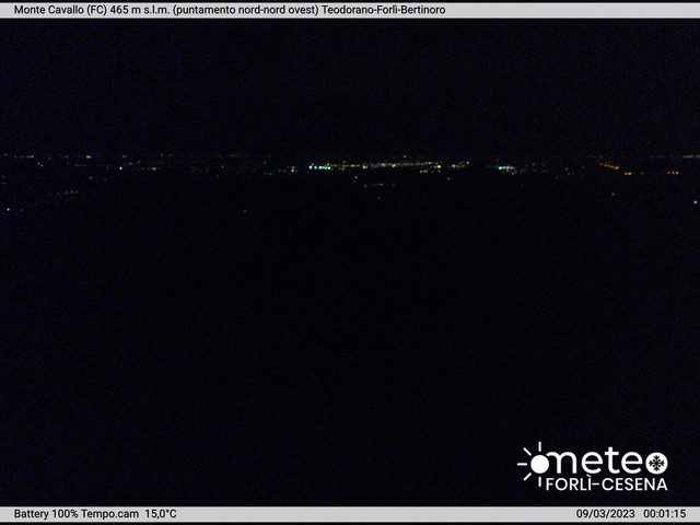 time-lapse frame, Monte Cavallo Nord webcam
