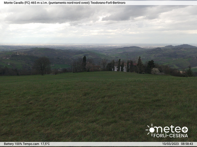 time-lapse frame, Monte Cavallo Nord webcam