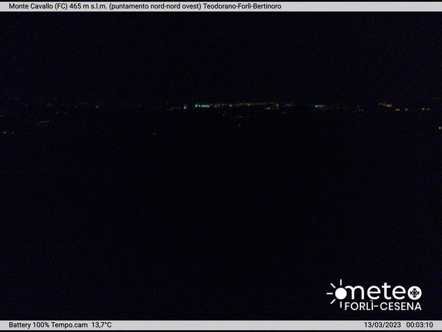 time-lapse frame, Monte Cavallo Nord webcam