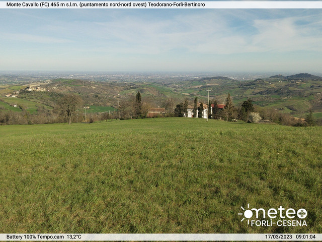 time-lapse frame, Monte Cavallo Nord webcam