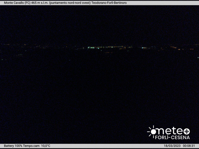 time-lapse frame, Monte Cavallo Nord webcam