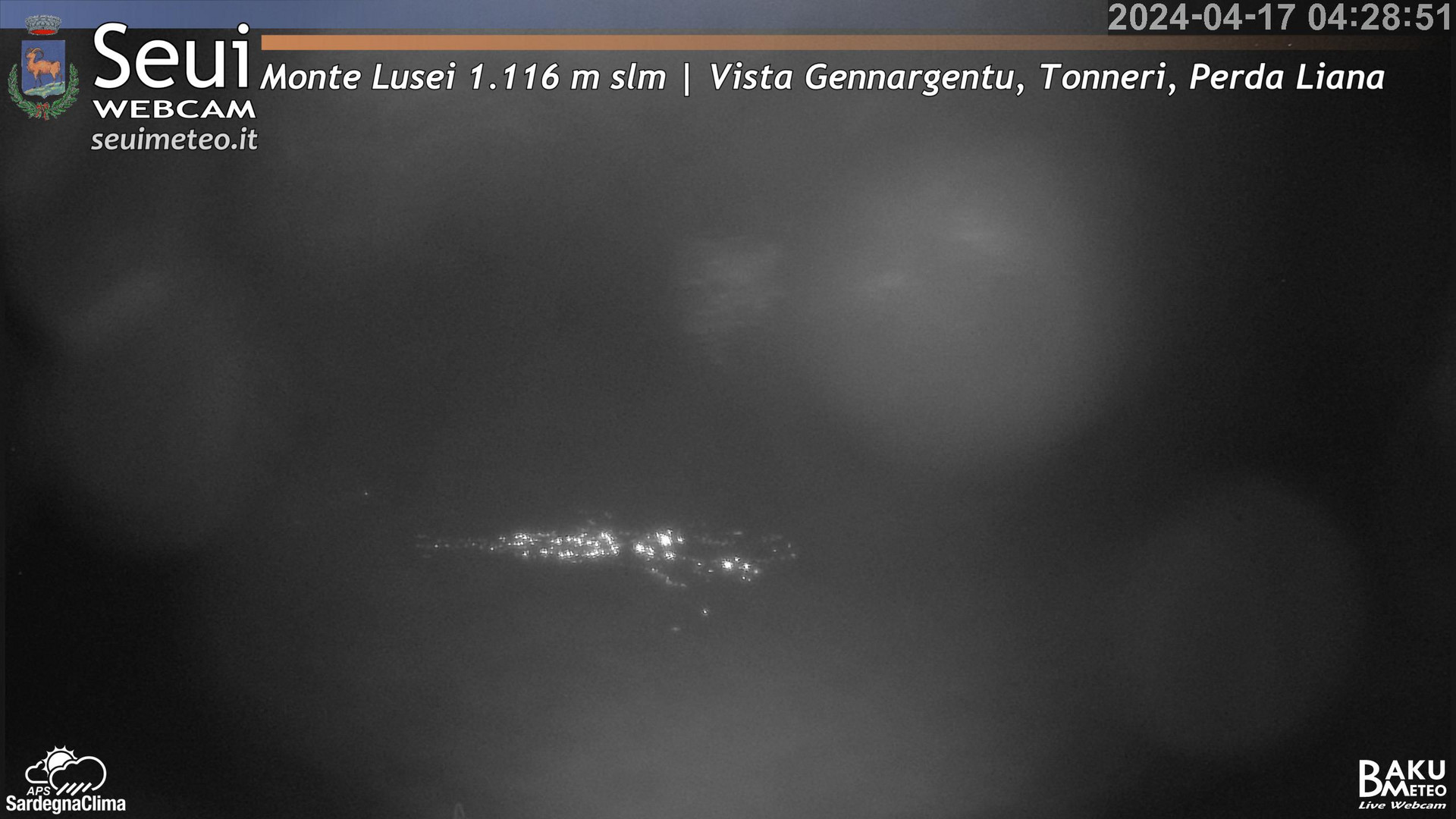 time-lapse frame, Monte Lusei Panoramica webcam
