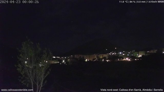 time-lapse frame, Callosa d'en Sarrià - Poble webcam