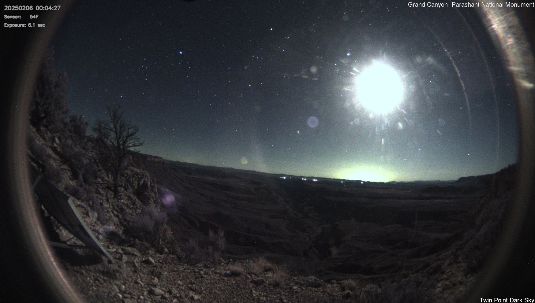 time-lapse frame, Twin Point - Dark Sky webcam