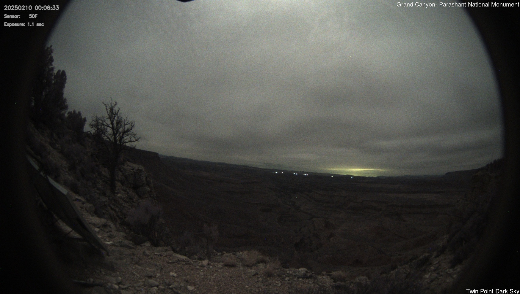 time-lapse frame, Twin Point - Dark Sky webcam