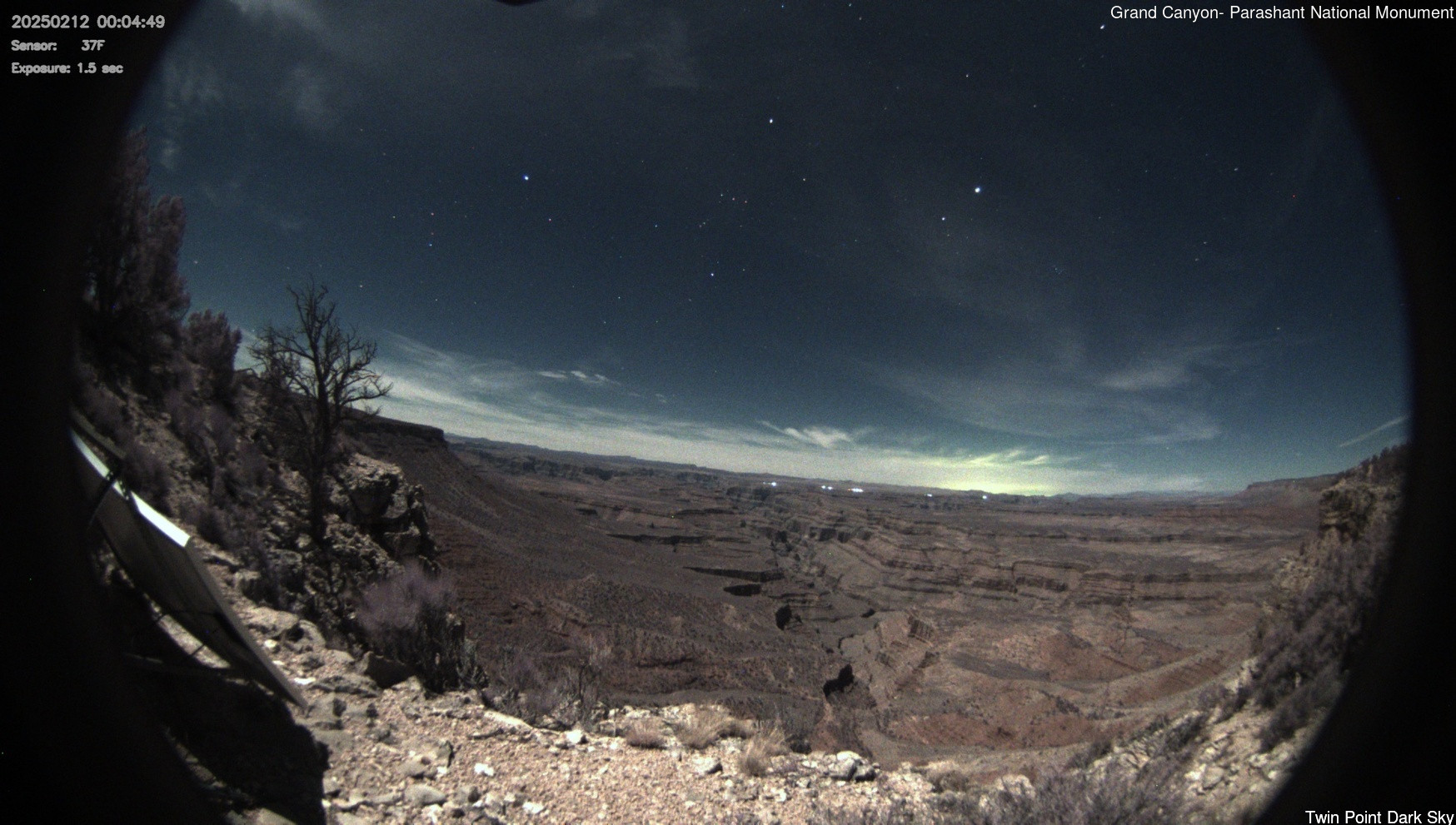 time-lapse frame, Twin Point - Dark Sky webcam