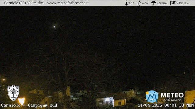 time-lapse frame, Corniolo webcam